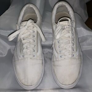VANS White Sneakers Shoes Women's 8.5 Men's 7‎